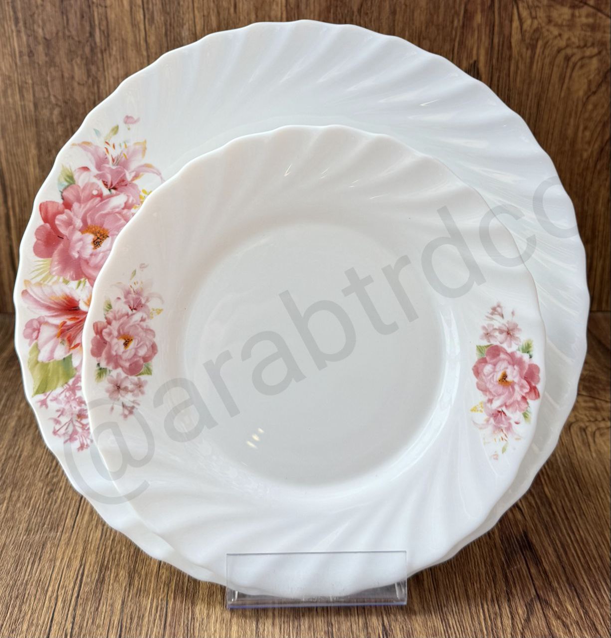 سرویس 25 پارچه آرکوپال طرح هلن صورتی